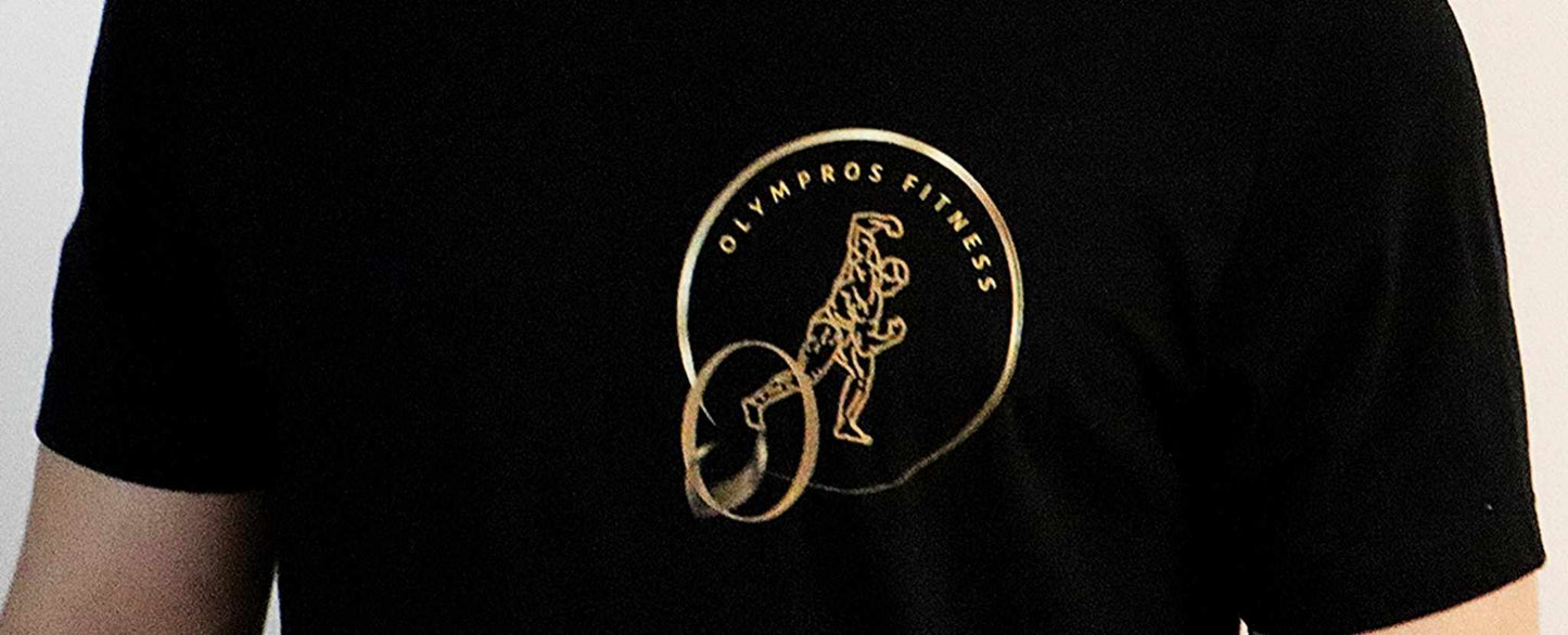 Olympros Fitness Golden T-Shirt Manches Courtes