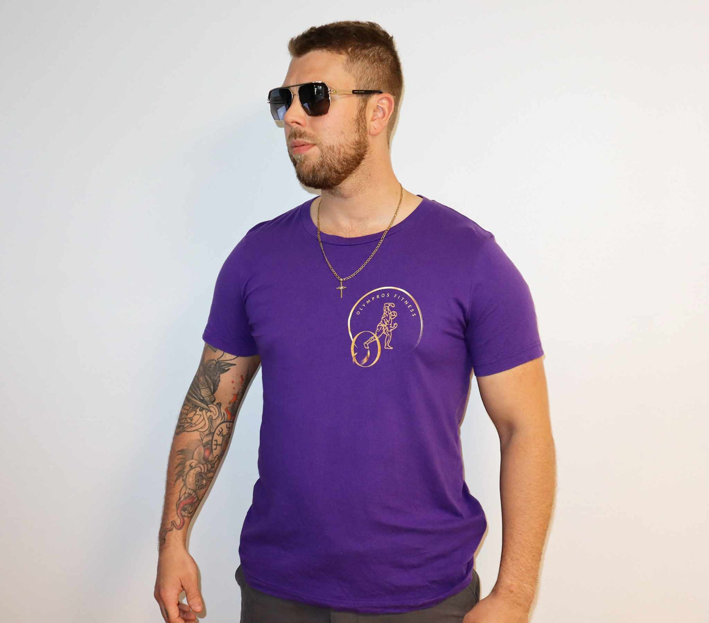 Olympros Fitness Golden T-Shirt Manches Courtes