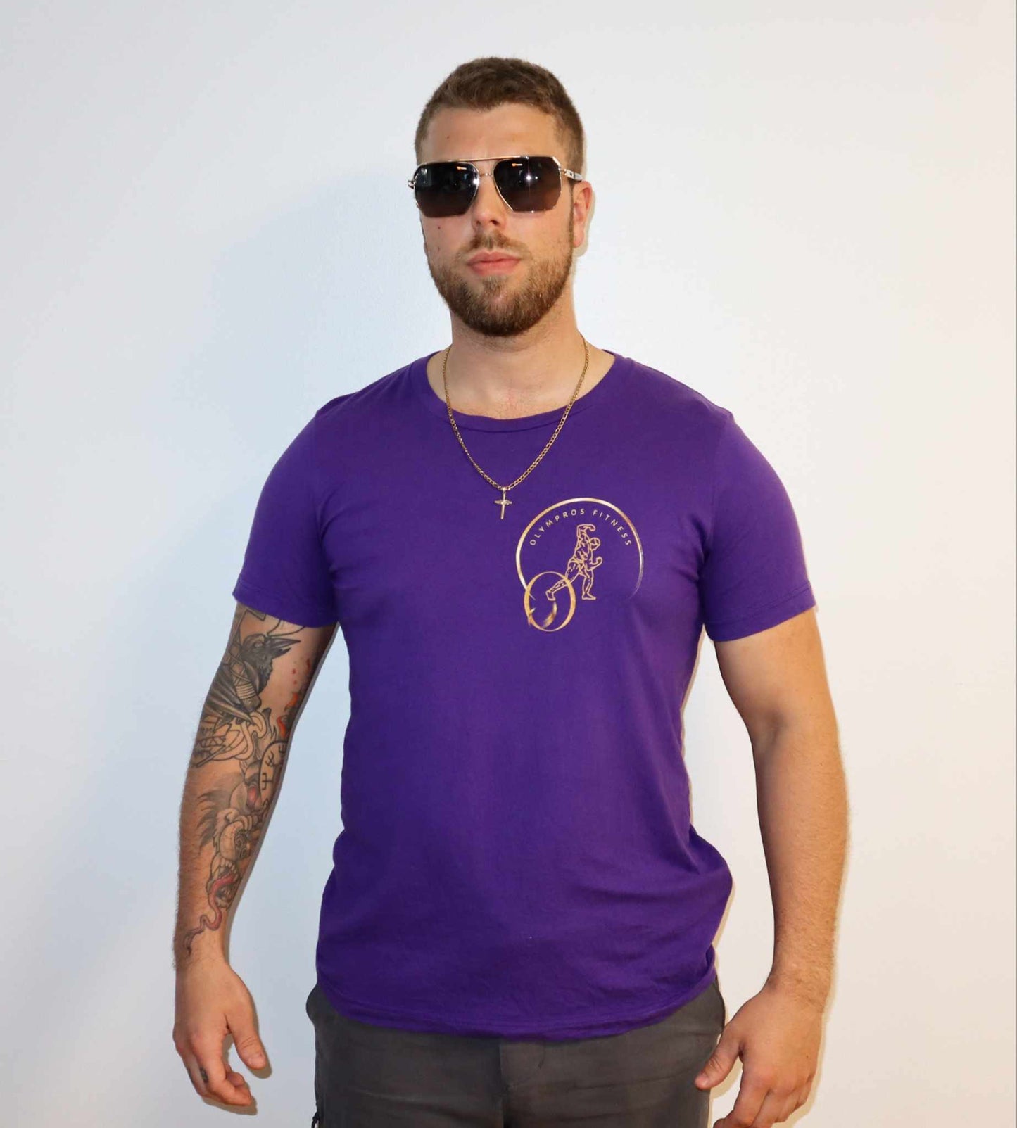 Olympros Fitness Golden T-Shirt Manches Courtes