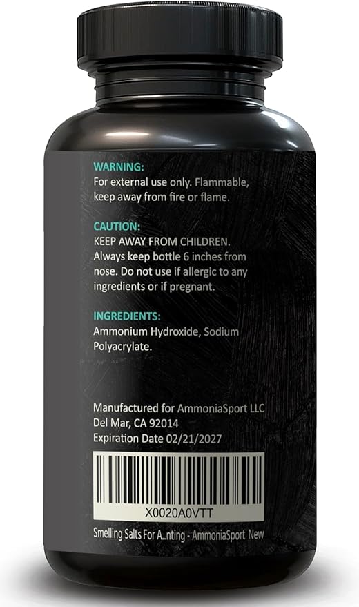 Aqua – Sels odorants (1.07oz) – Sels pré-activés – Inhalant d'ammoniac