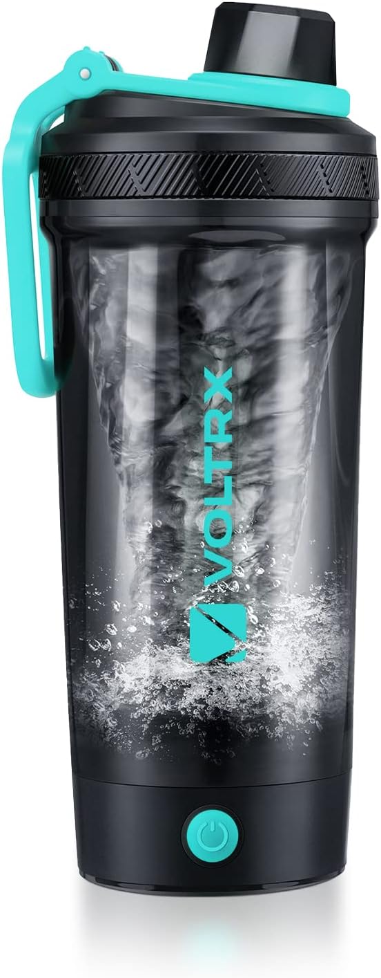 VOLTRX Shaker Bottle, USB C Rechargeable Electric Blender, Gallium, BPA Free, Made of Tritan