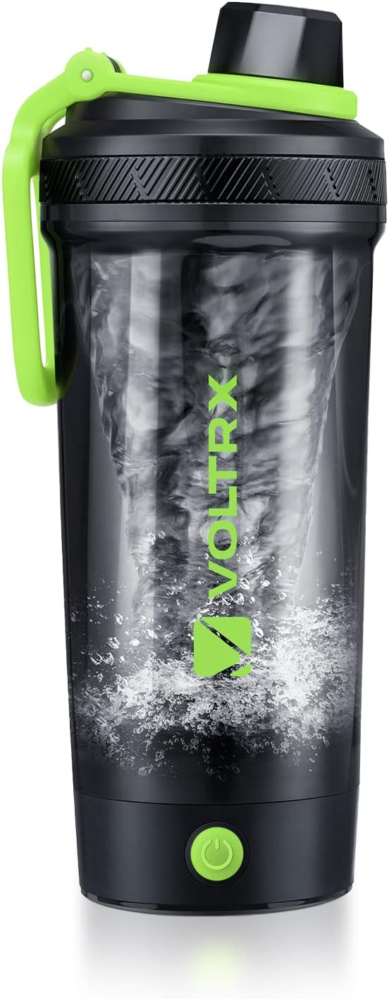 VOLTRX Shaker Bottle, USB C Rechargeable Electric Blender, Gallium, BPA Free, Made of Tritan