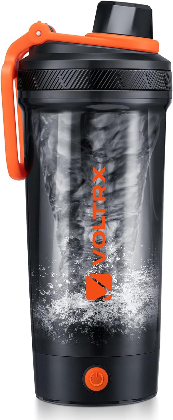 VOLTRX Shaker Bottle, USB C Rechargeable Electric Blender, Gallium, BPA Free, Made of Tritan