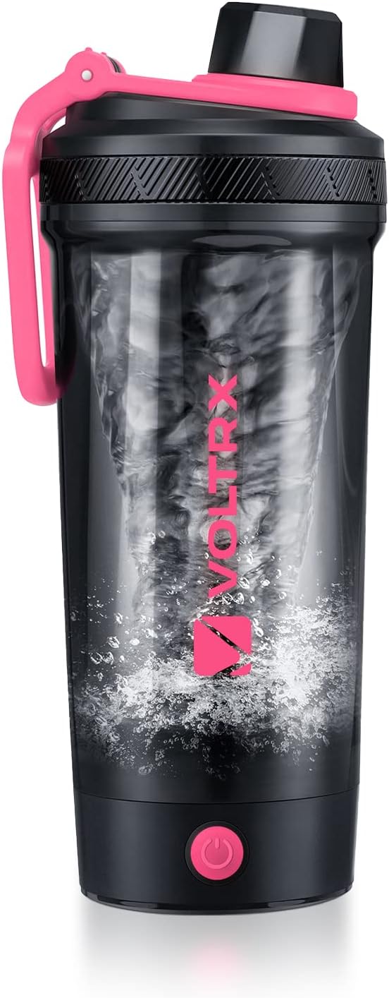 VOLTRX Shaker Bottle, USB C Rechargeable Electric Blender, Gallium, BPA Free, Made of Tritan