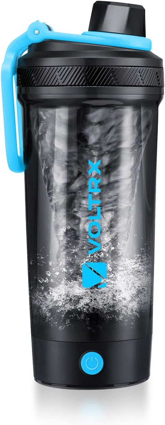 VOLTRX Shaker Bottle, USB C Rechargeable Electric Blender, Gallium, BPA Free, Made of Tritan