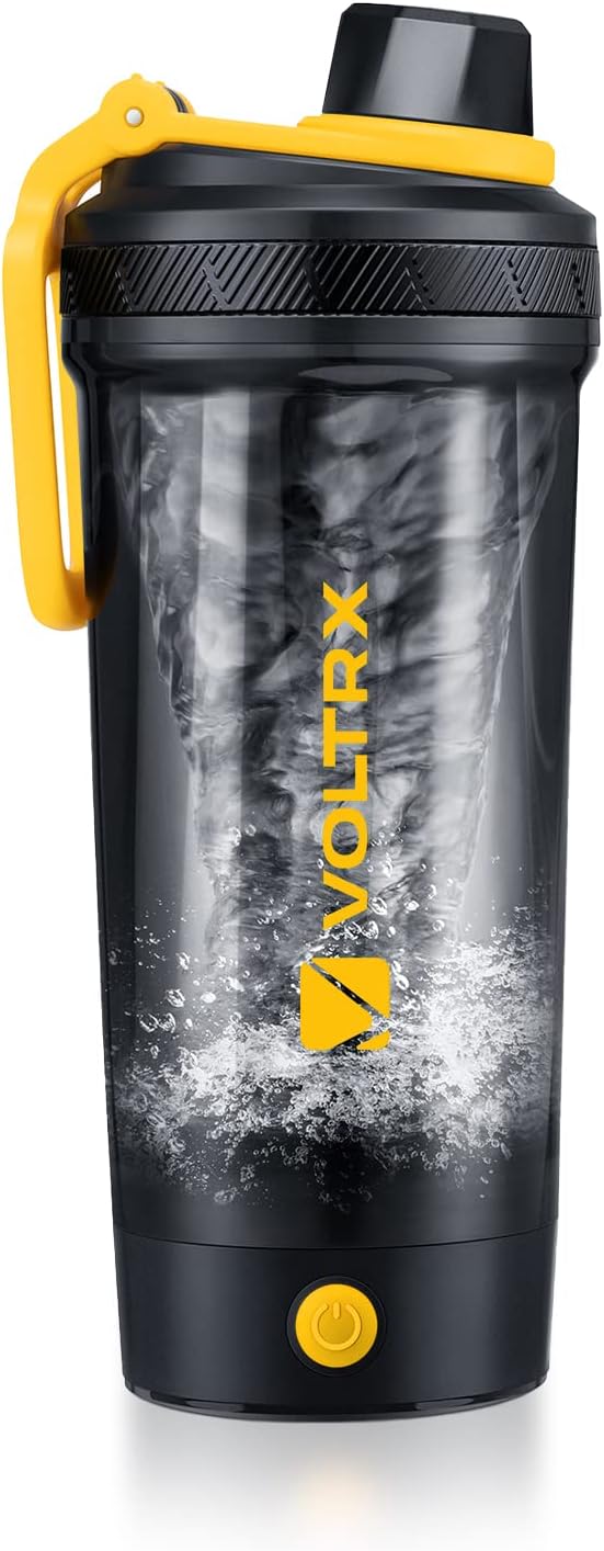 VOLTRX Shaker Bottle, USB C Rechargeable Electric Blender, Gallium, BPA Free, Made of Tritan