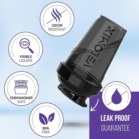 VELOMIX - Set of 6 591 ml shaker bottles