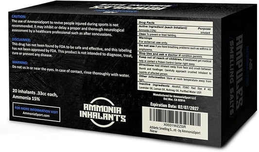 AMPULES (20) – Odorous salts – Pre-activated salts AmmoniaSport