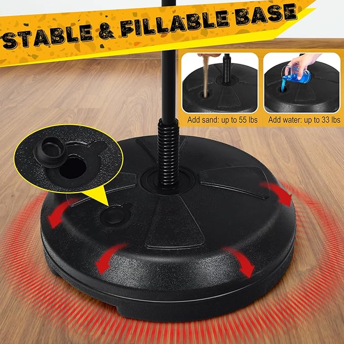 GYMAX Sac de frappe pour adolescents (8ans +)