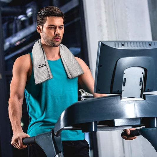 Set of 2 fitness towels 40 x 110 cm