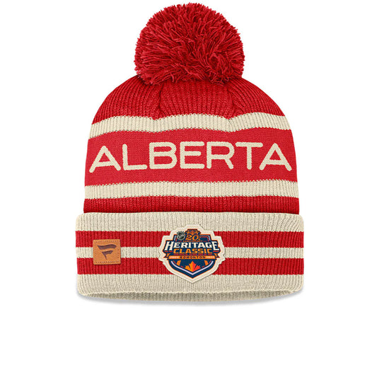 Fanatics - Calgary Flames Heritage Classic Team Cuffed Pom Knit Toque (one size)
