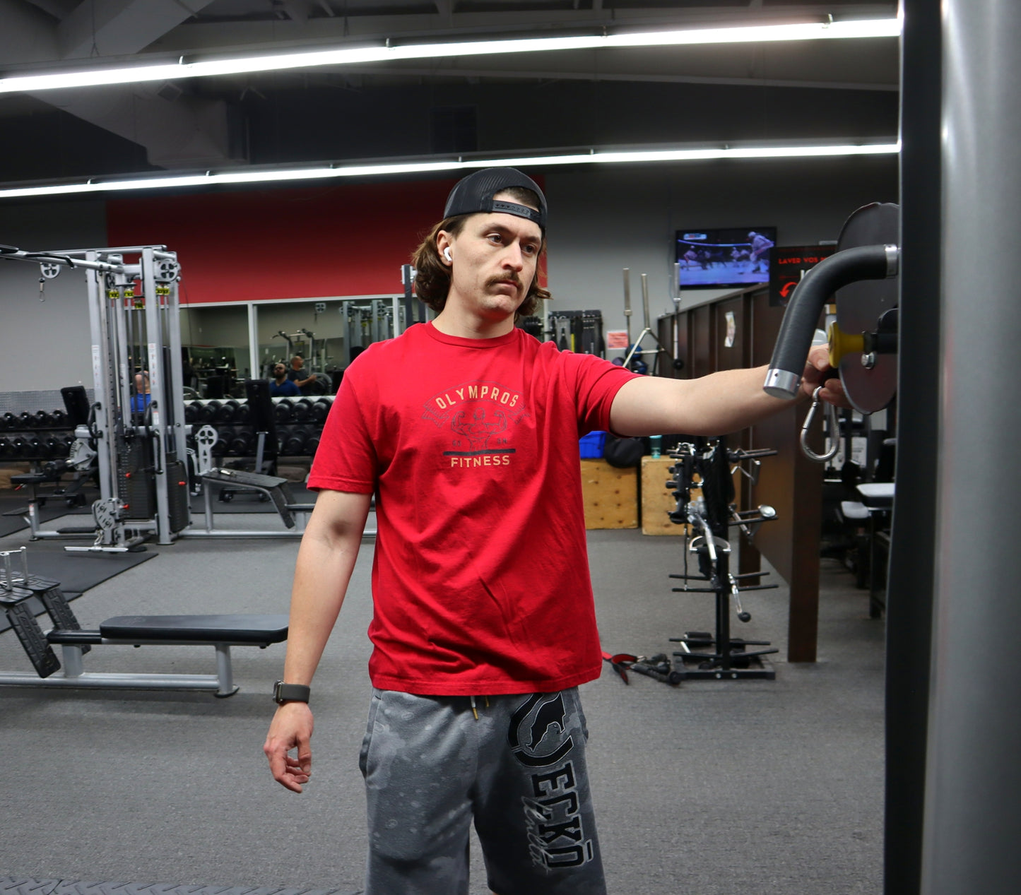 Olympros Fitness Go on Crewneck T-Shirt