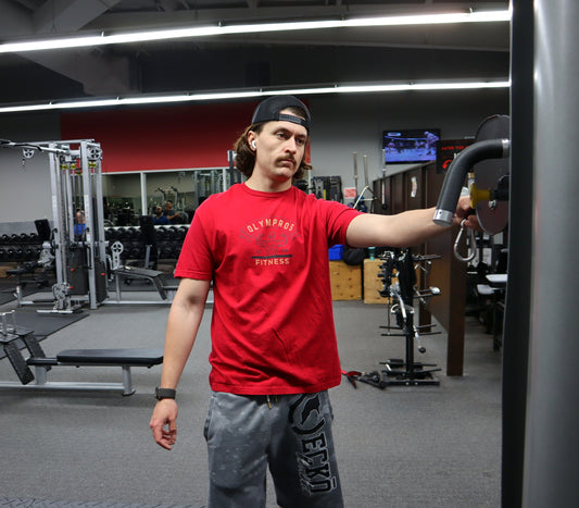 Olympros Fitness Go on Crewneck T-Shirt