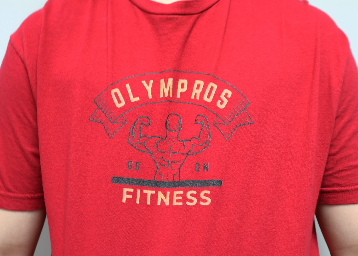 Olympros Fitness Go on Crewneck T-Shirt