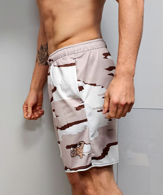 Olympros Fitness Camo Unisex Shorts