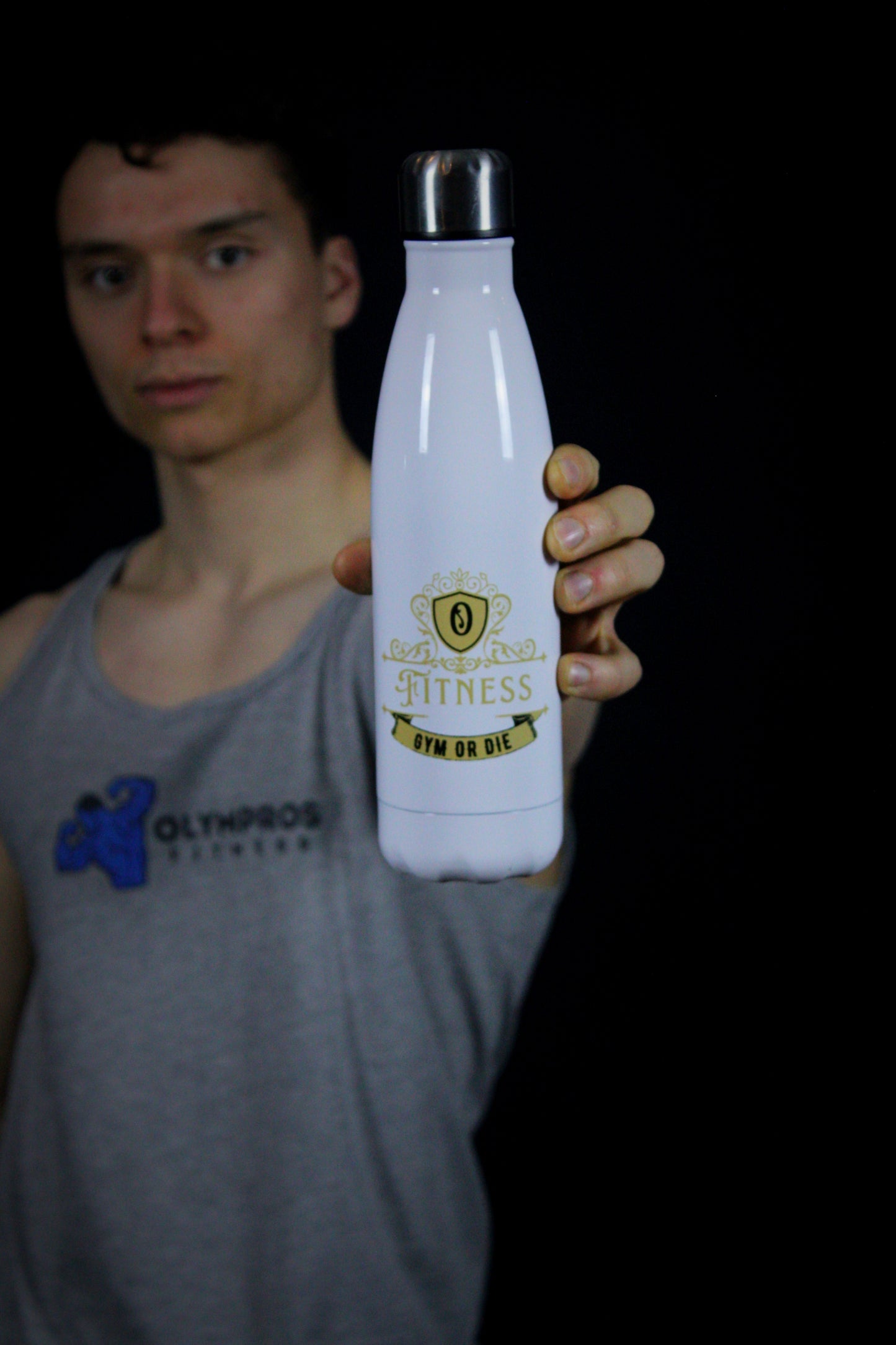 Olympros Fitness Gym or Die 17oz Stainless Steel Bottle