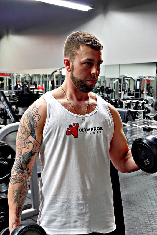 Olympros Fitness Tank Top (Red Logo)