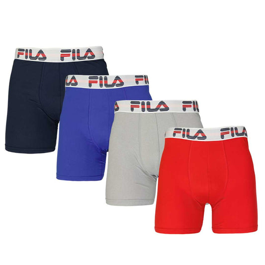 FILA - Men's 4 Pack Boxer Brief