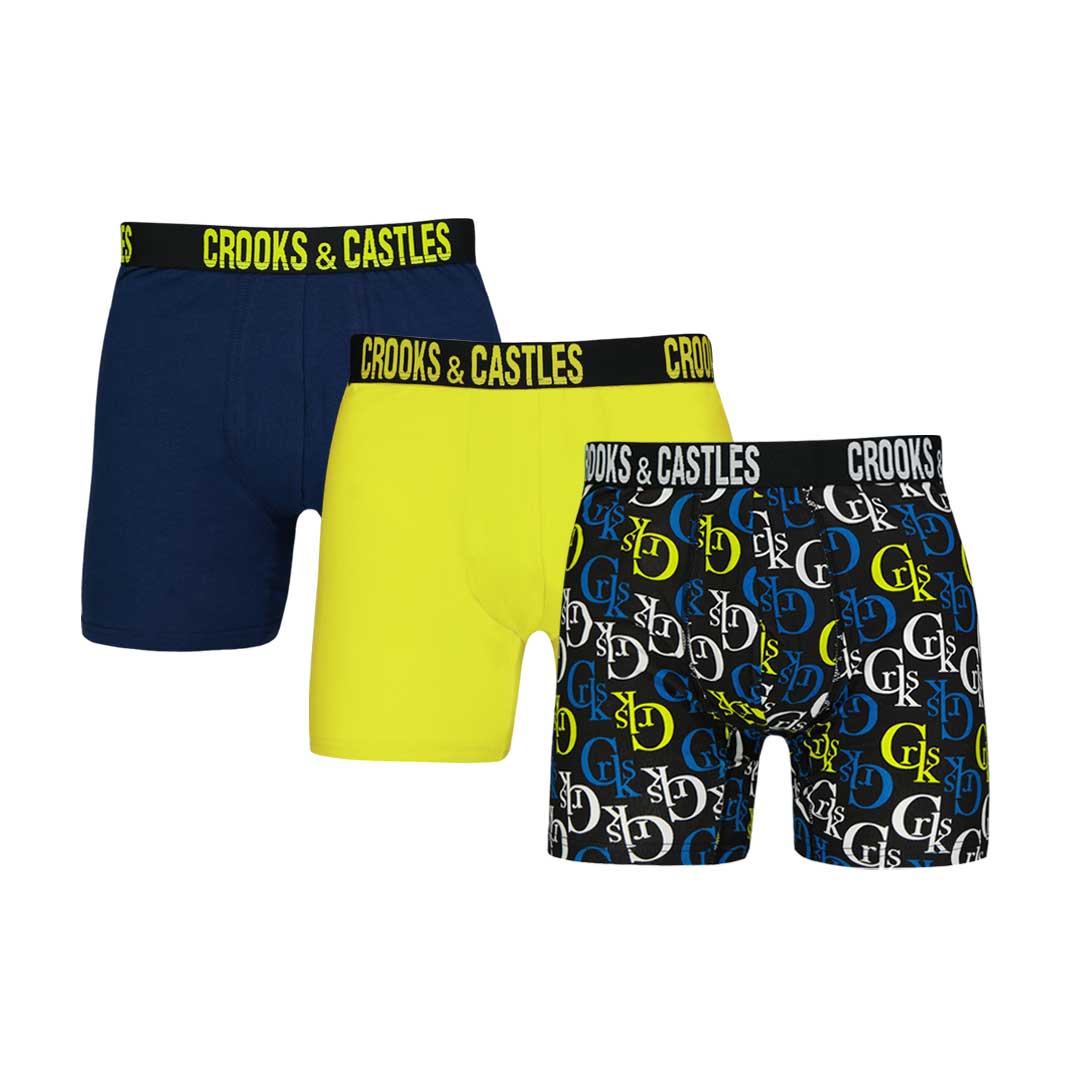 Crooks & Castles - Men's 3 Pack Boxer Brief