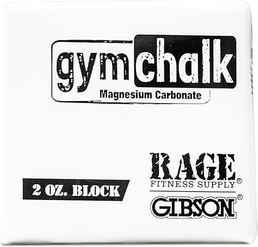 Rage Fitness Gibson Athletic Premium Block Gym Chalk - 2oz Block, White