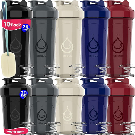 diliqua - Lot de 10 bouteilles shaker