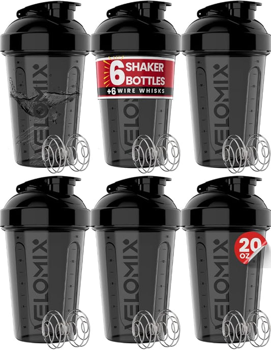 VELOMIX - Lot de 6 flacons shaker de 591 ml