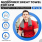 HOMERHYME Lot de 3 serviettes de sport en microfibre