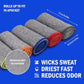 Vnoss Lot de 5 serviettes de sport en microfibre à séchage rapide