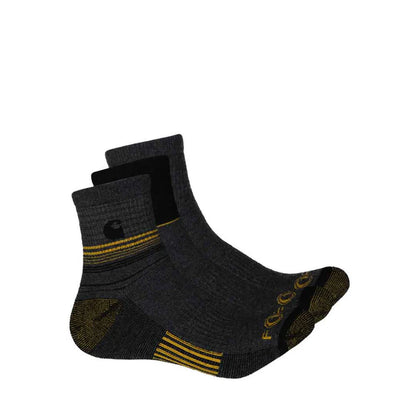 Carhartt - Men's 3 Pack 1/4 Sock