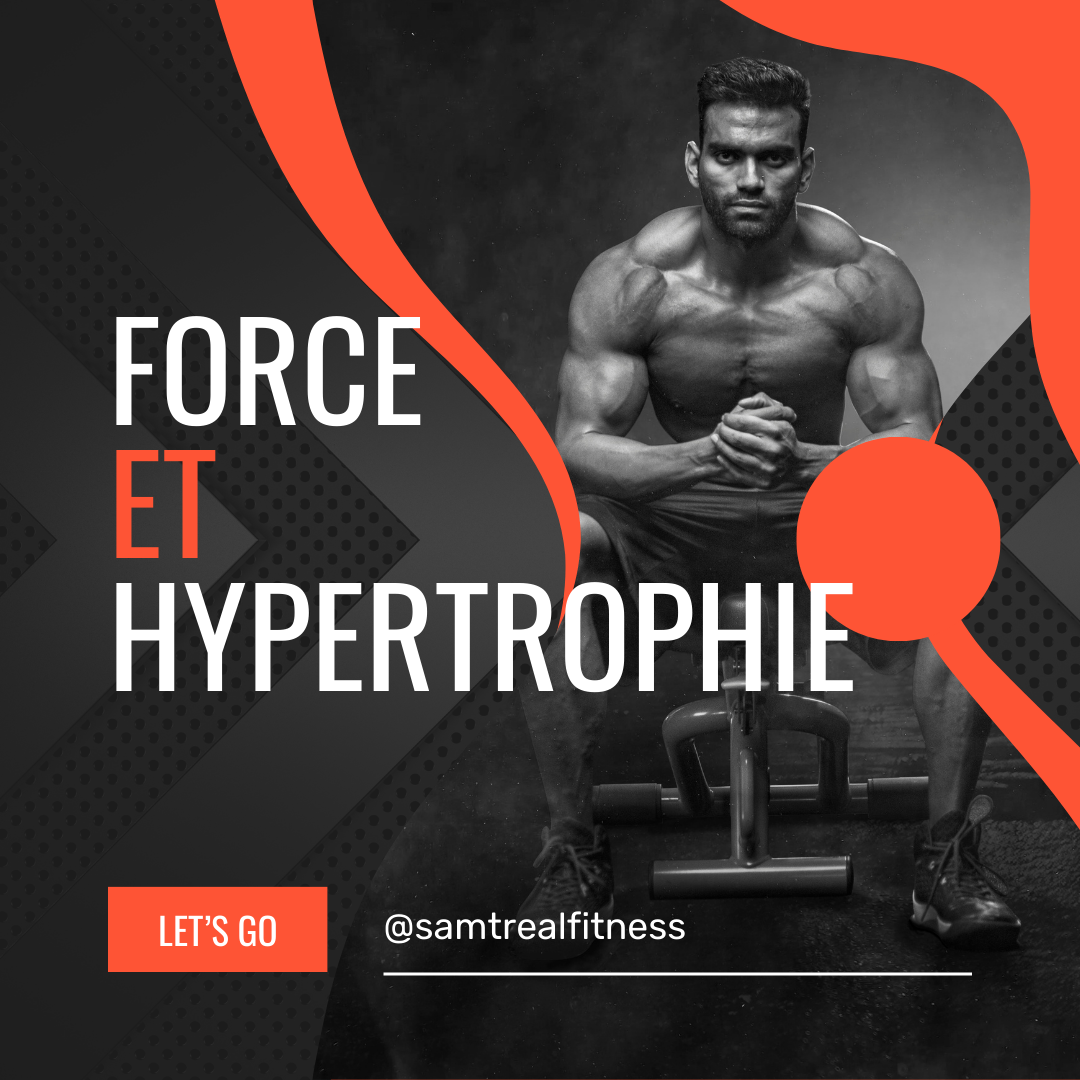 PLAN D'ENTRAÎNEMENT - FORCE ET HYPERTROPHIE - 1MOIS - FULLBODY - Français/Anglais