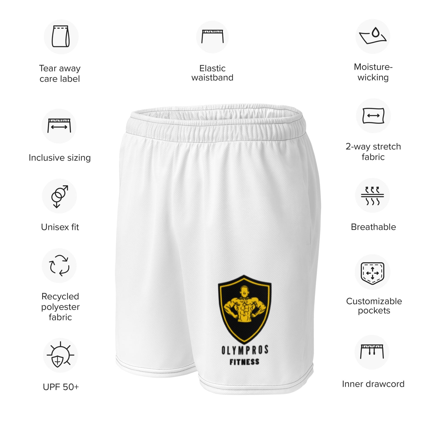 Olympros Fitness God mesh shorts - P.A Cliche Signature