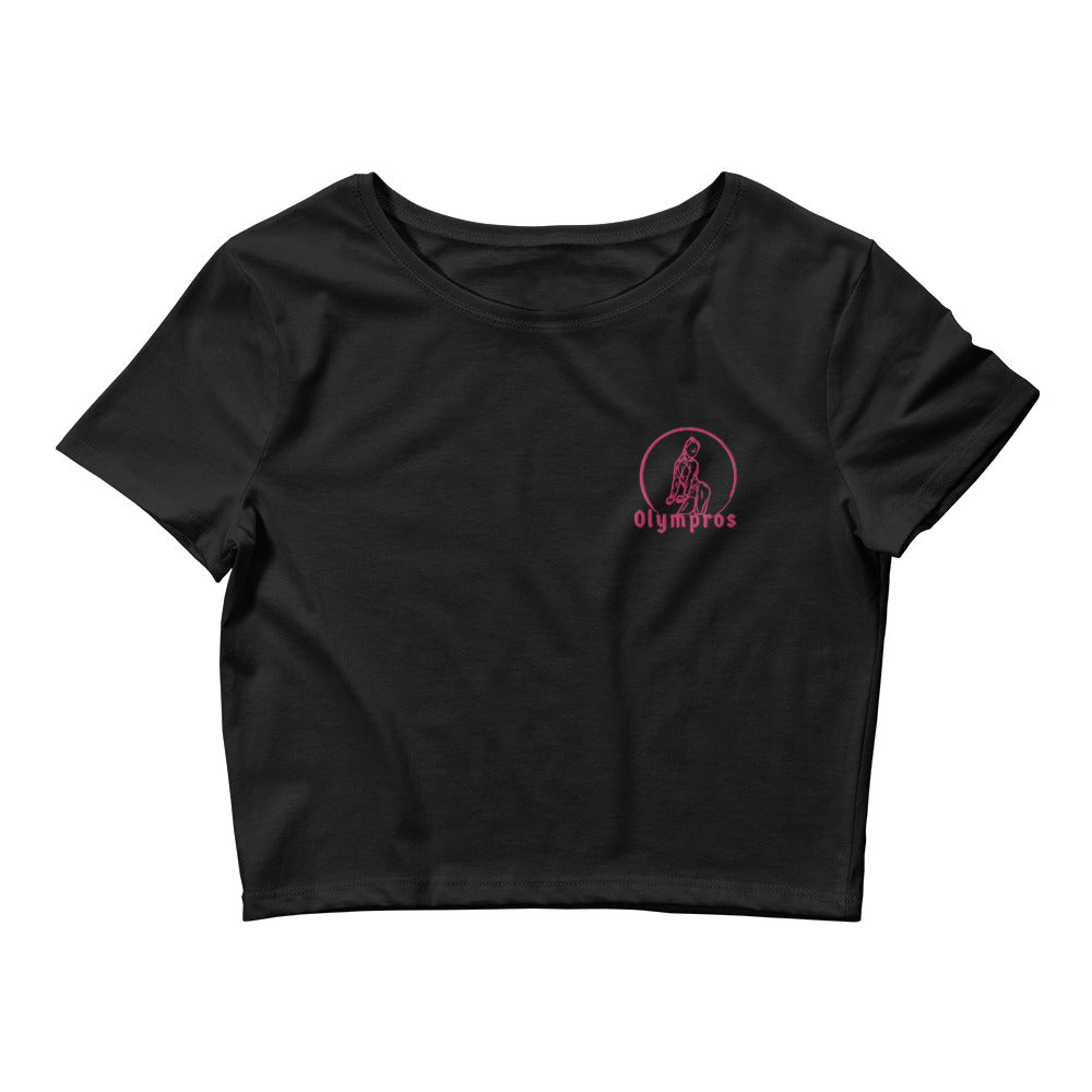 Olympros Fitness Pro's Embroidery Crop Tee